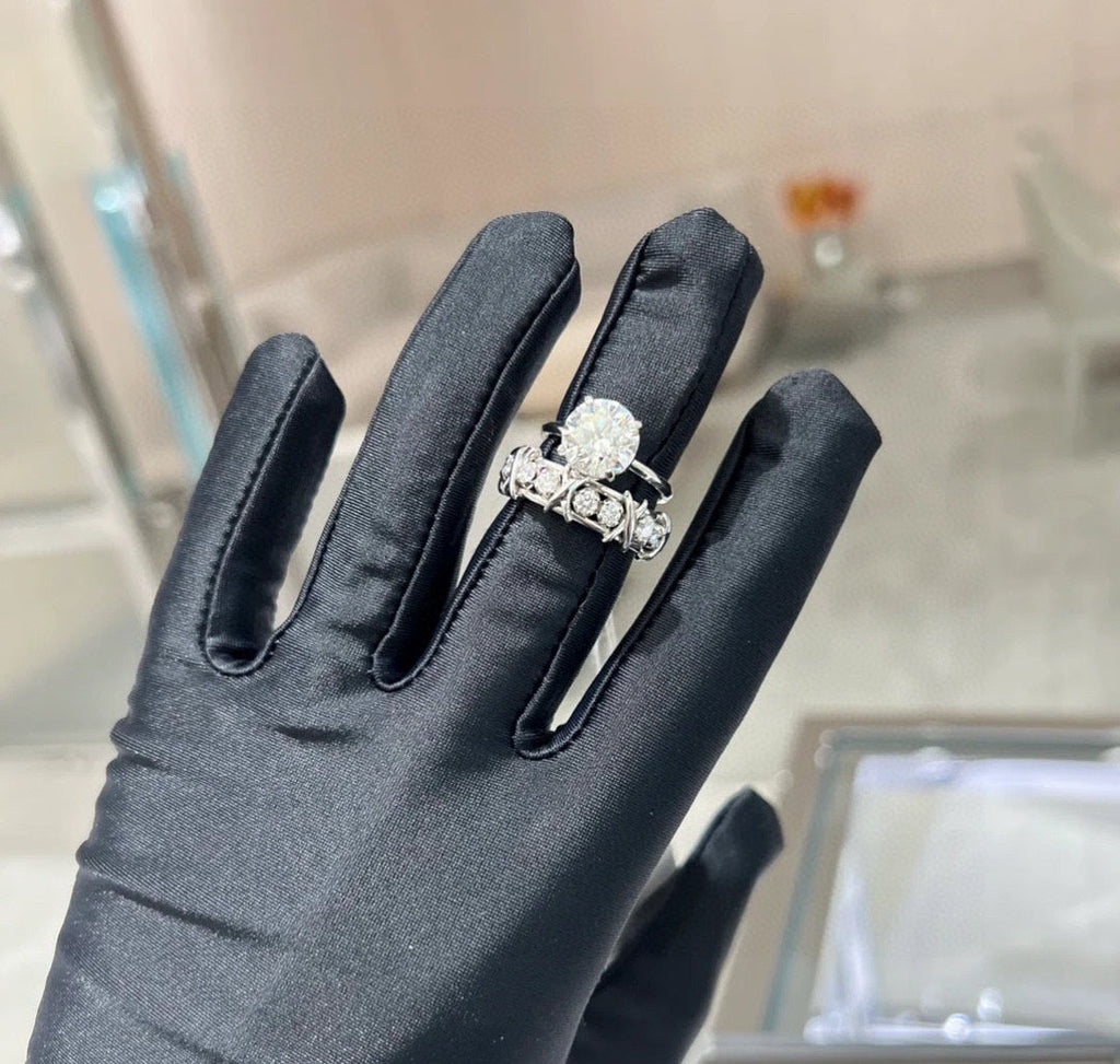 18K Tiffany & Co. Schlumberger Eighteen Stone Ring