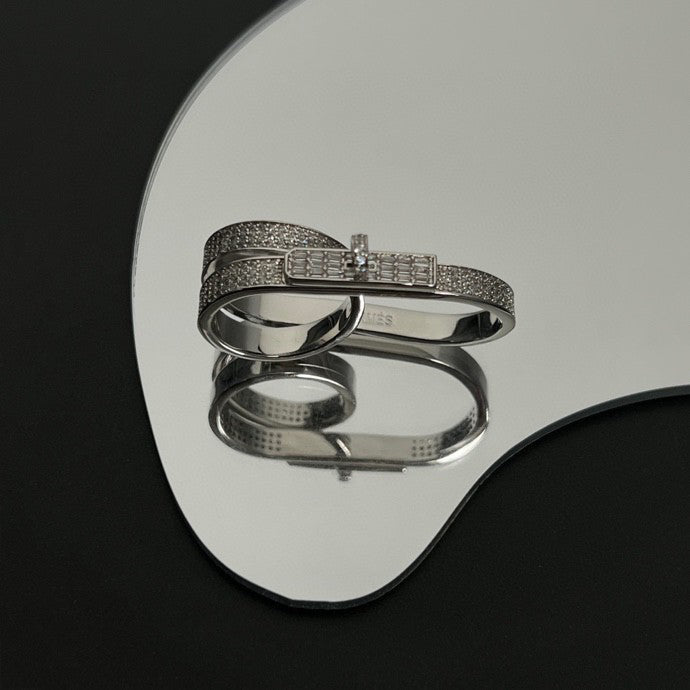 18K Kelly Gavroche Double Hermès Ring