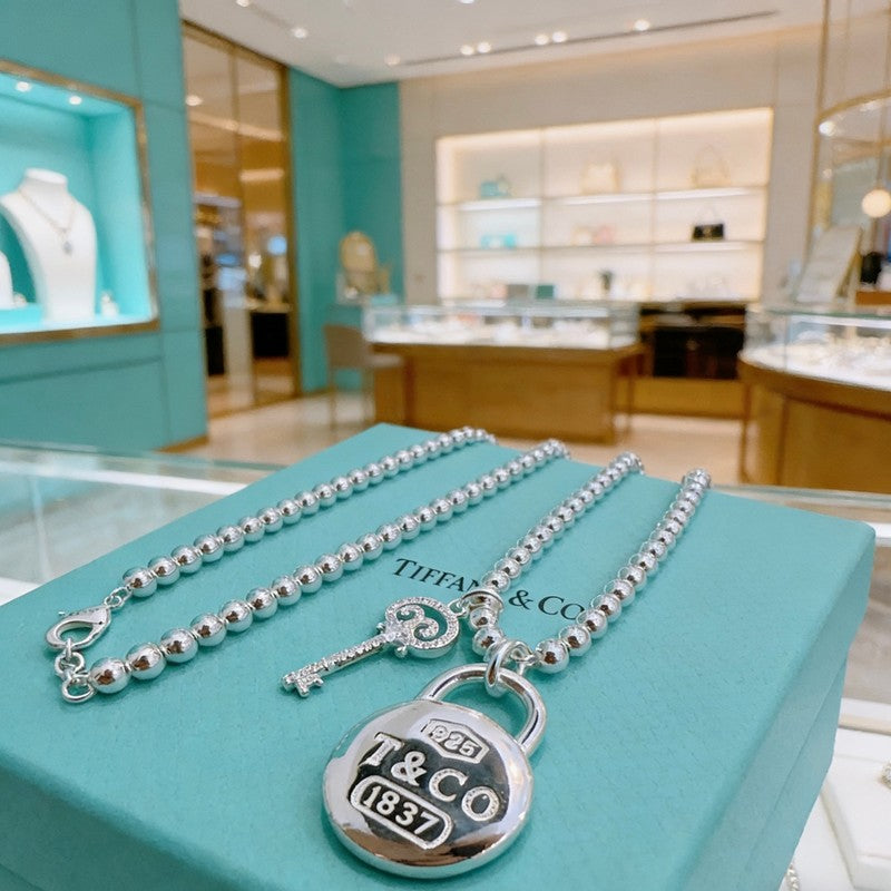 18K Return to Tiffany & Co. 1837 Lock Necklace