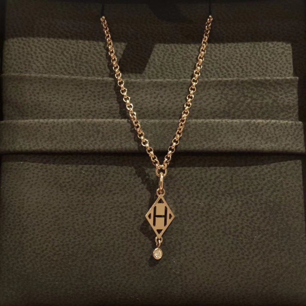 18K Gambade Pendant Hermès Necklace