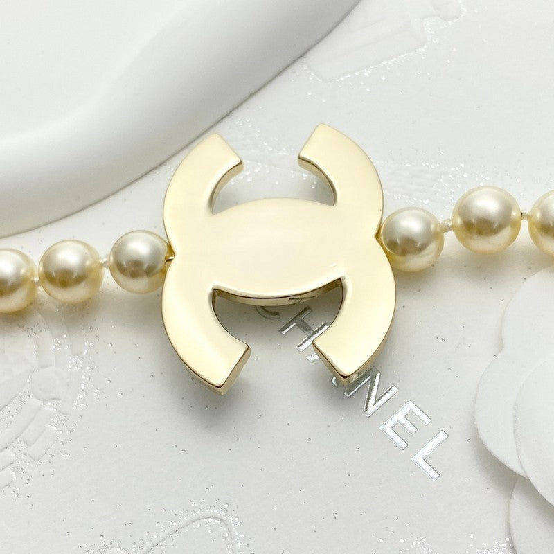 18K Chanel Pearl Chain Necklace