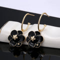 18K Chanel Flower Earrings