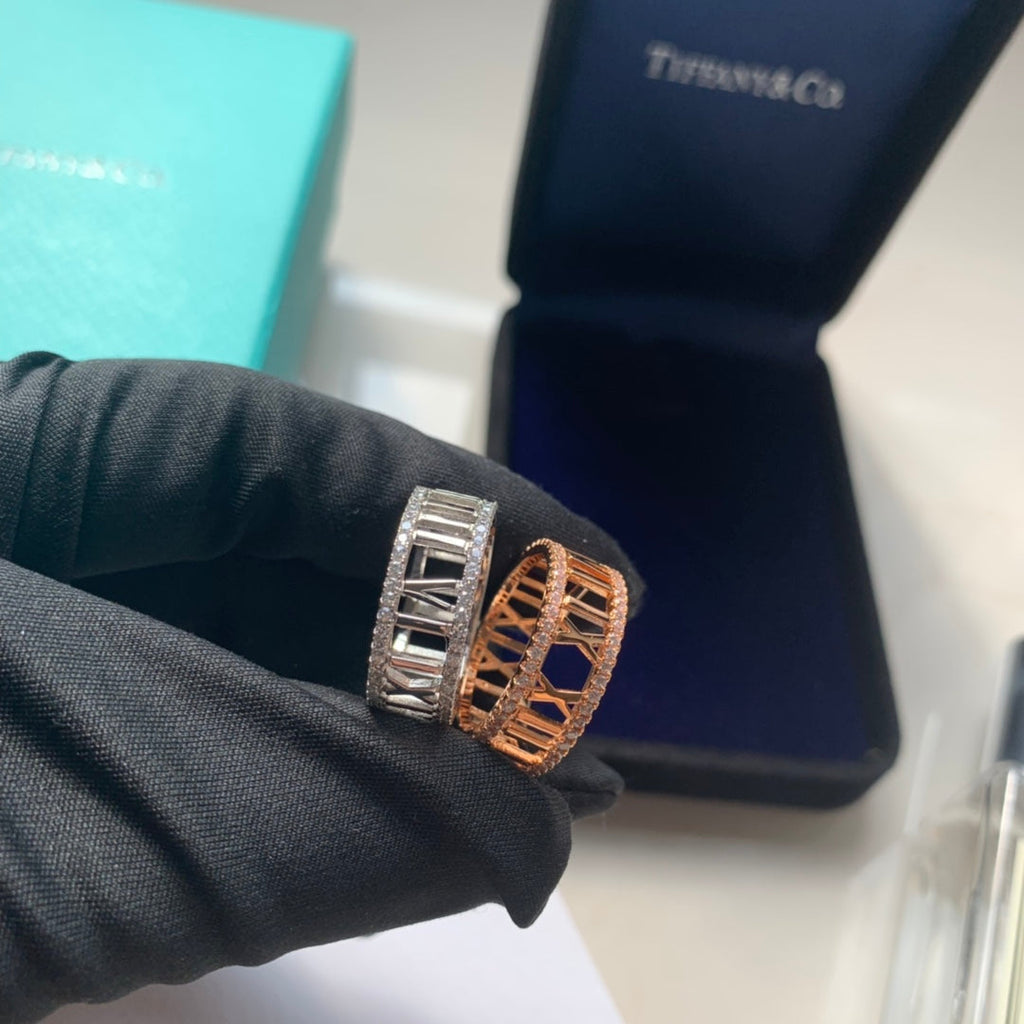 18K Tiffany & Co. Atlas Open Diamond Ring