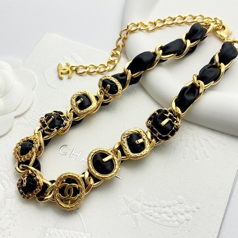 18K Chanel 2024 Leather Necklace