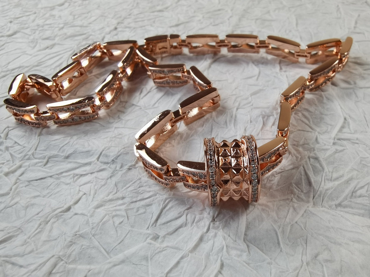 18K BVLGARI B.ZERO1 Diamonds Chain Link Necklace