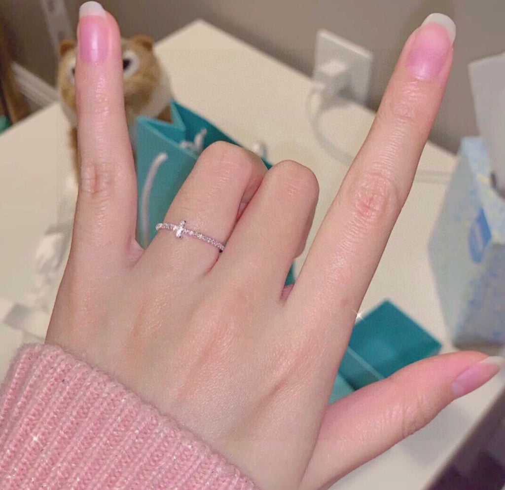 18K Tiffany & Co. Diamond Wire Ring
