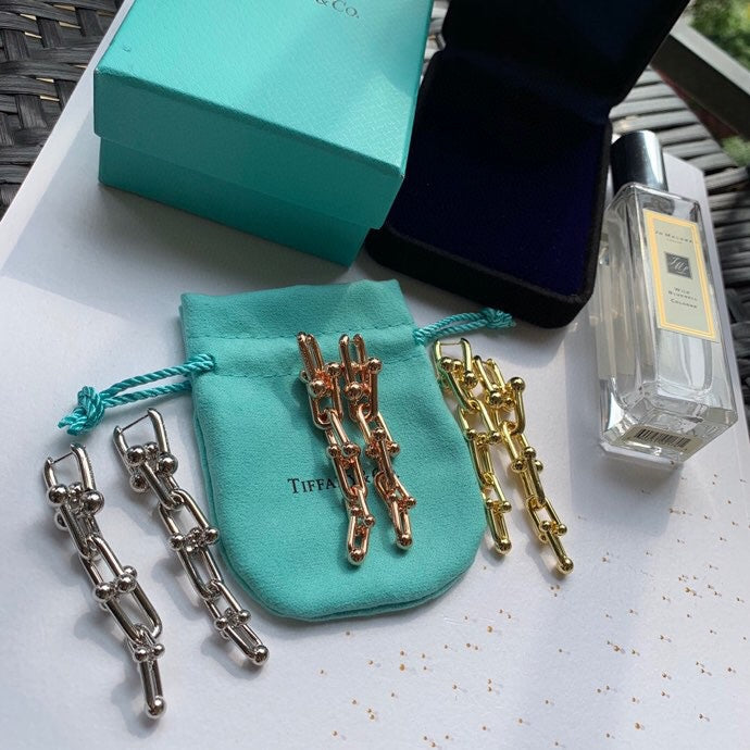 18K Tiffany & Co. HardWear Graduated Link Earrings