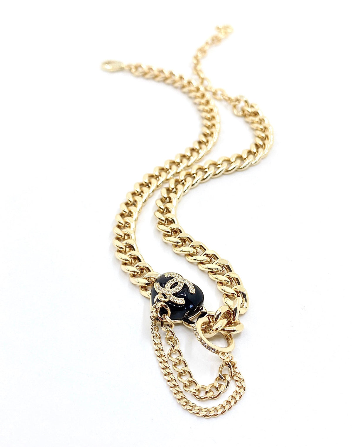 18K Chanel Black Choker Necklace