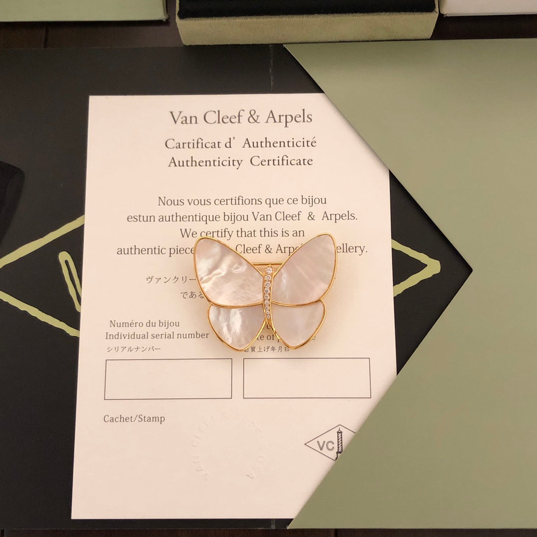 18K Van Cleef & Arpels Butterfly Brooch