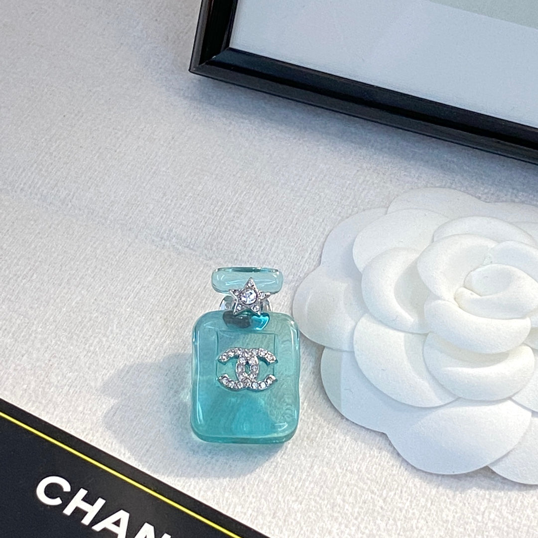 18K Chanel Perfume Color Bottle Brooch