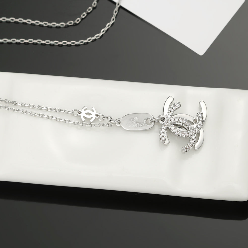 18K Chanel Diamond Long Necklace