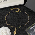 18K Chanel Flower Crystal Necklace