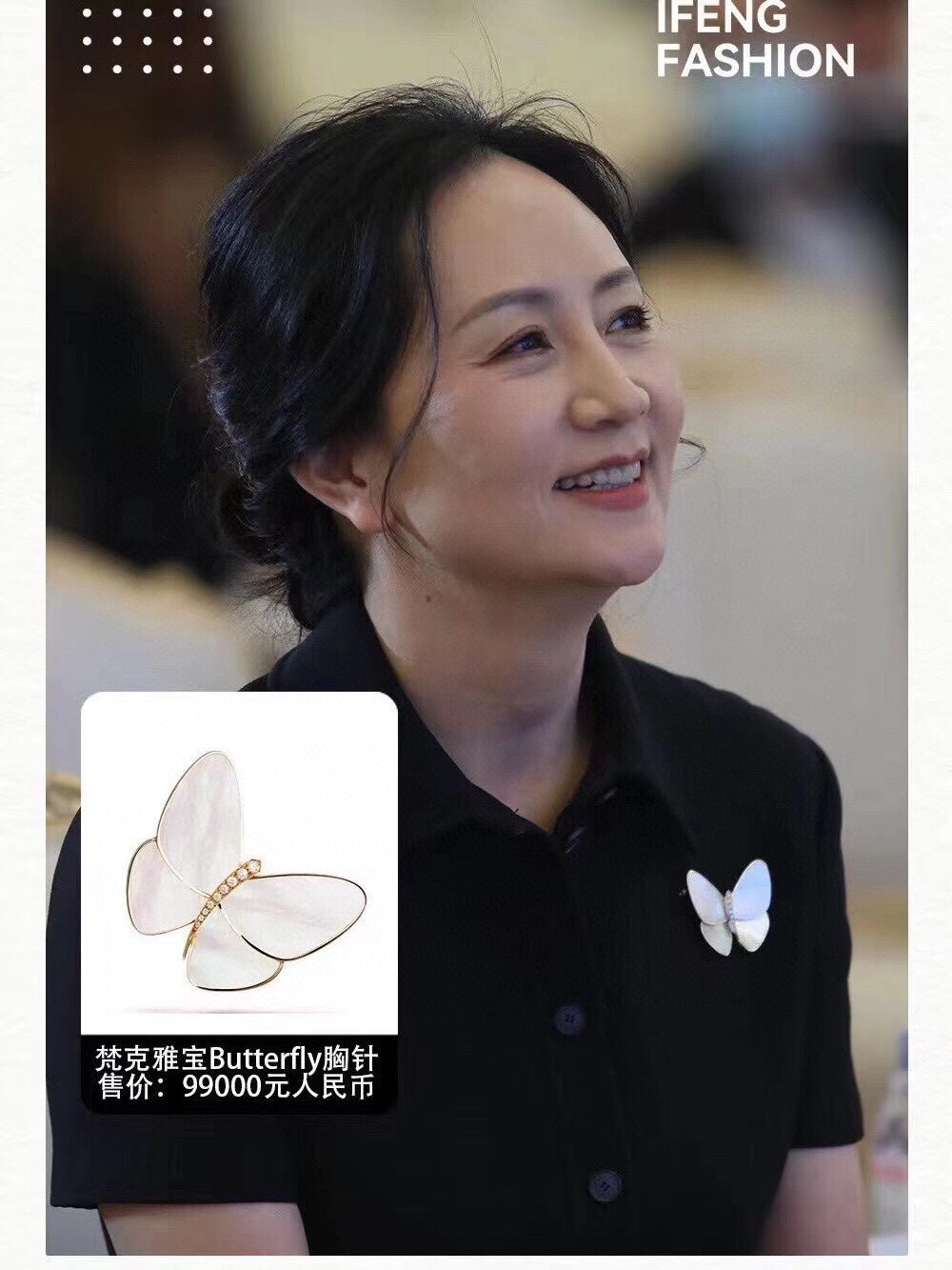 18K Van Cleef & Arpels Butterfly Brooch