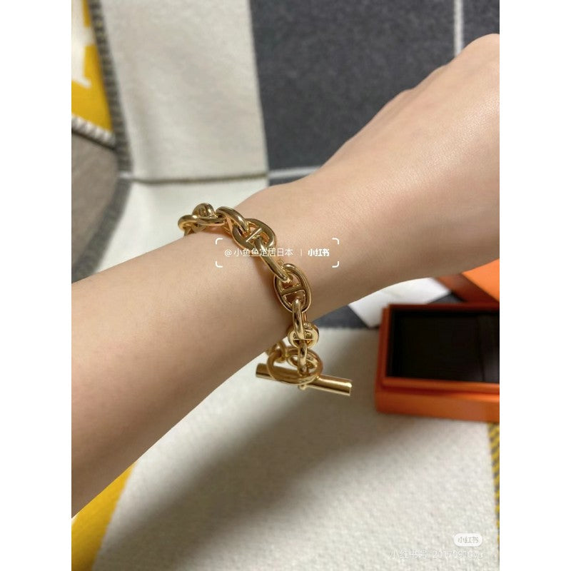 18K Hermès Cha?ne D'ancre Encha?n¨¦e Bracelet
