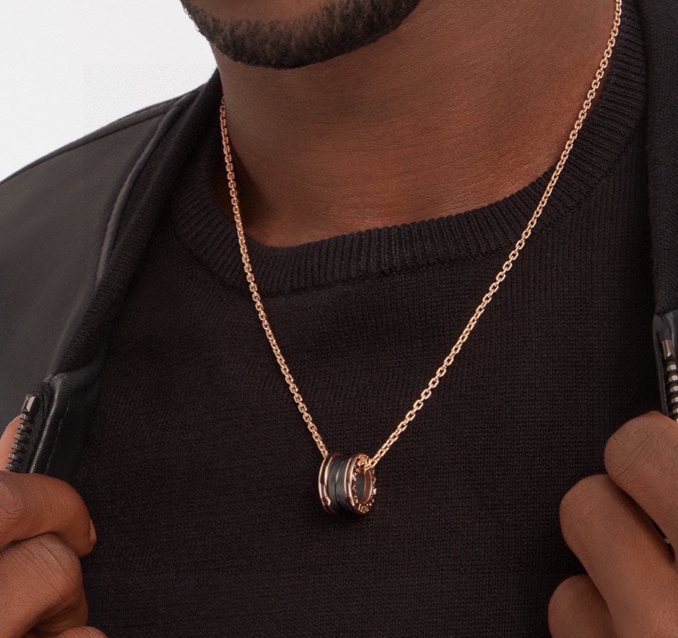 18K BVLGARI B.ZERO1 Black Ceramic Necklace