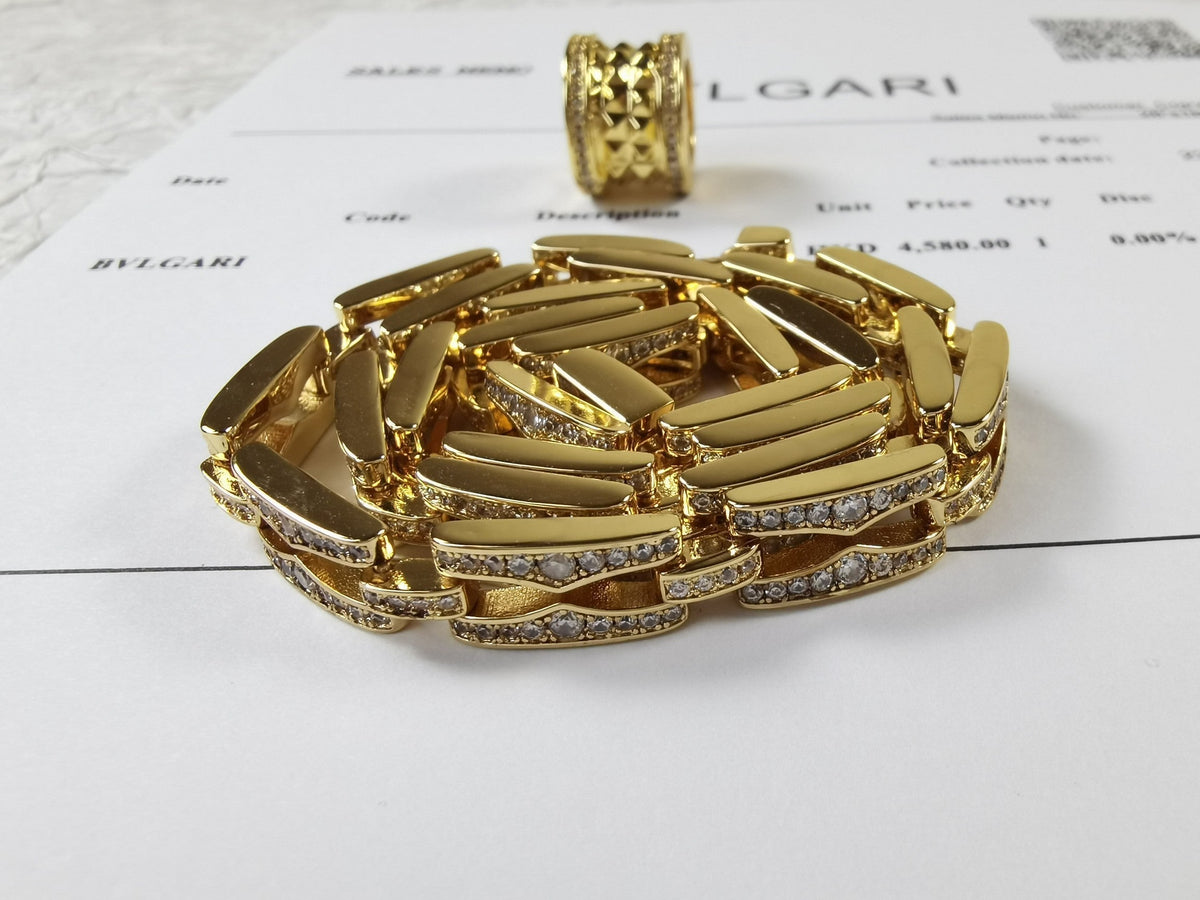 18K BVLGARI B.ZERO1 Diamonds Chain Link Necklace
