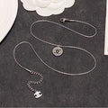 18K Chanel Round Logo Necklace