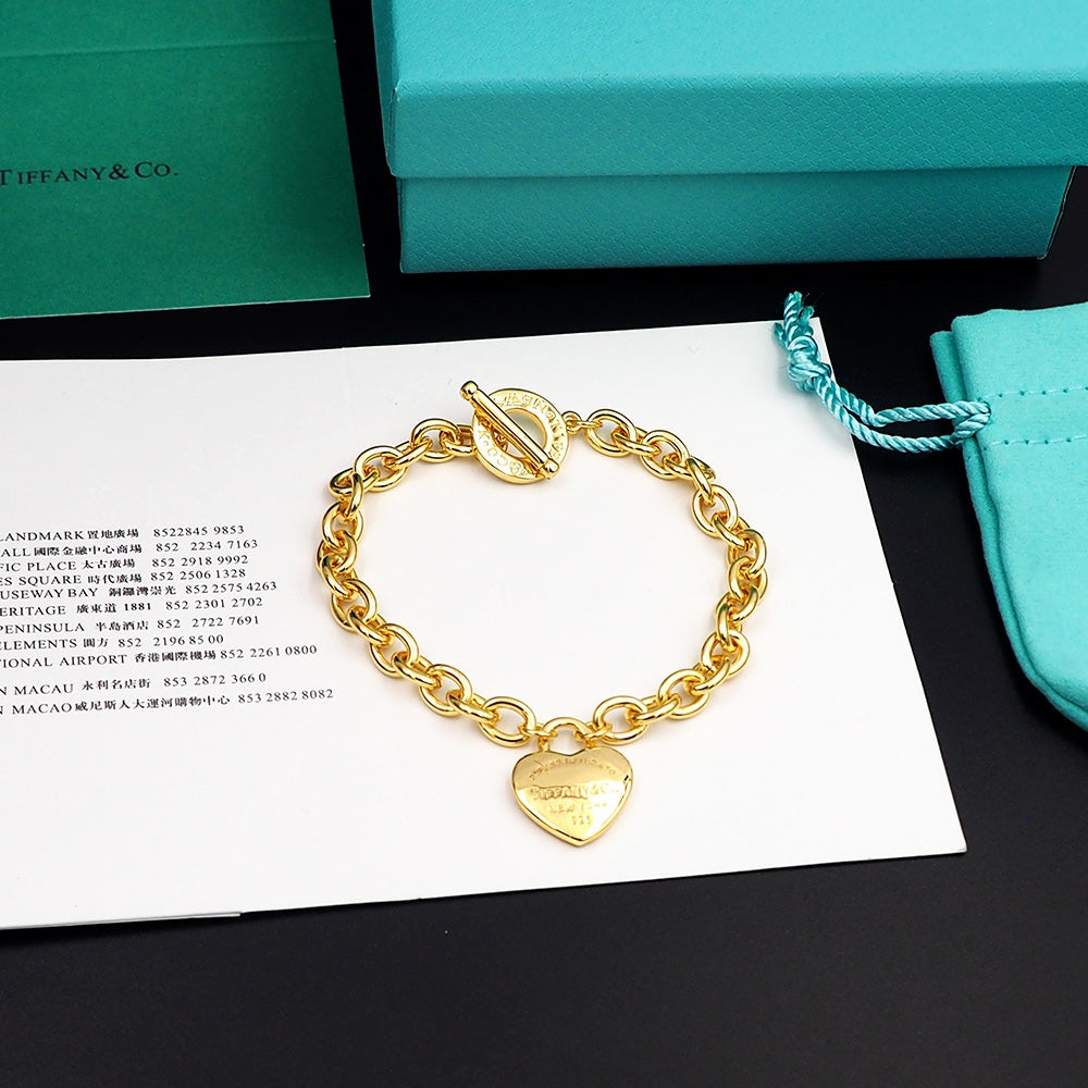 18K Tiffany & Co. Tag Chain Bracelet