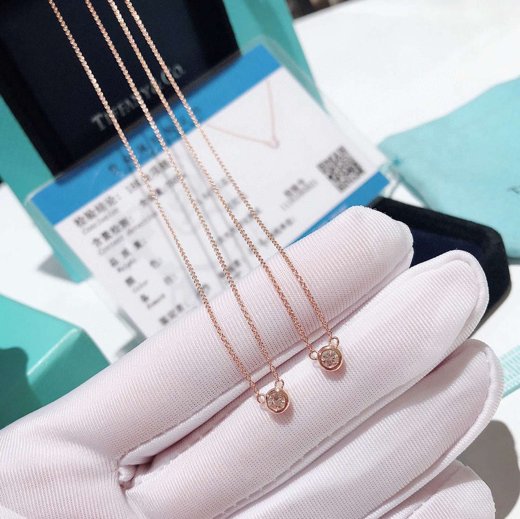 18K Tiffany & Co. Elsa Peretti Diamonds Necklace