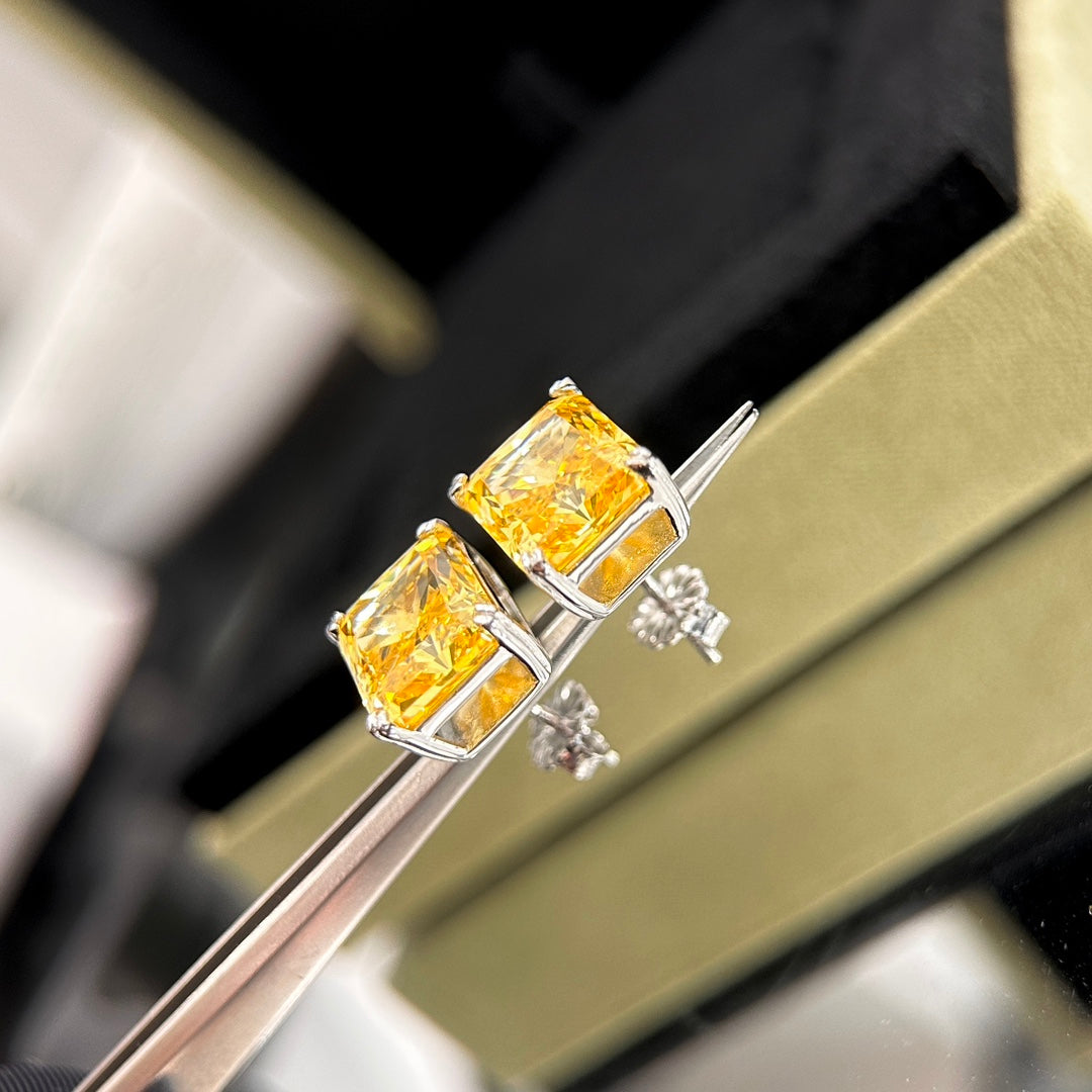 18K Tiffany & Co. Yellow Crystal Earrings