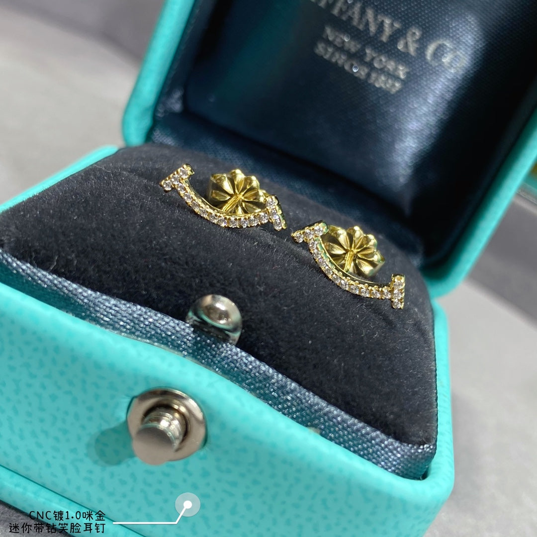 18K Tiffany & Co. Smile Diamonds Earrings