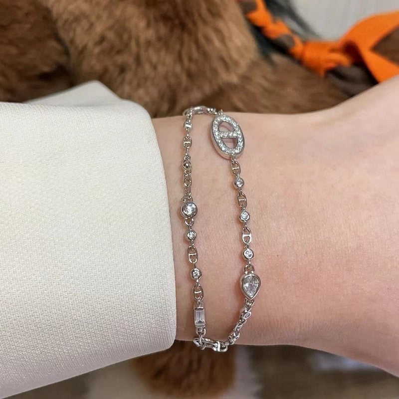 18K Hermès Farandole Diamond Bracelet