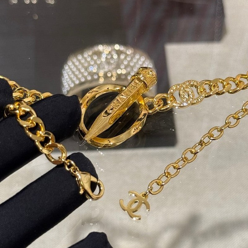 18K Chanel 25K Pen Choker Necklace