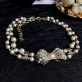 18K Chanel Bow Choker Necklace