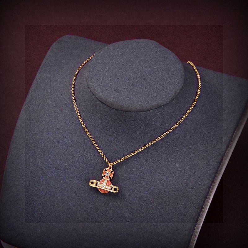 18K Vivienne Westwood Mayfair Bas Relief Pendant Necklace