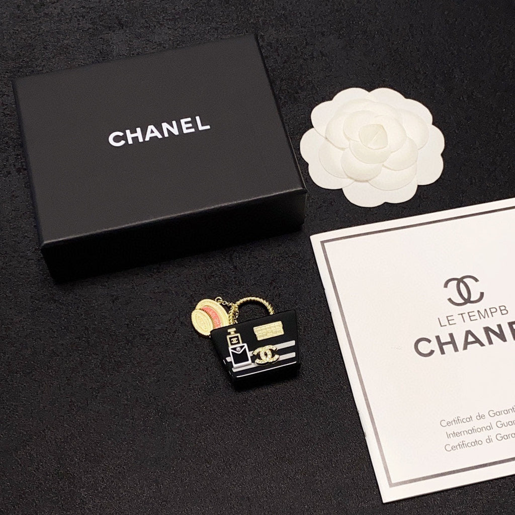 18K Chanel Bag Brooch