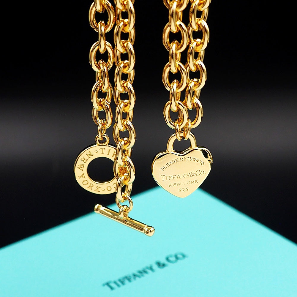18K Tiffany & Co. Tag Chain Necklace