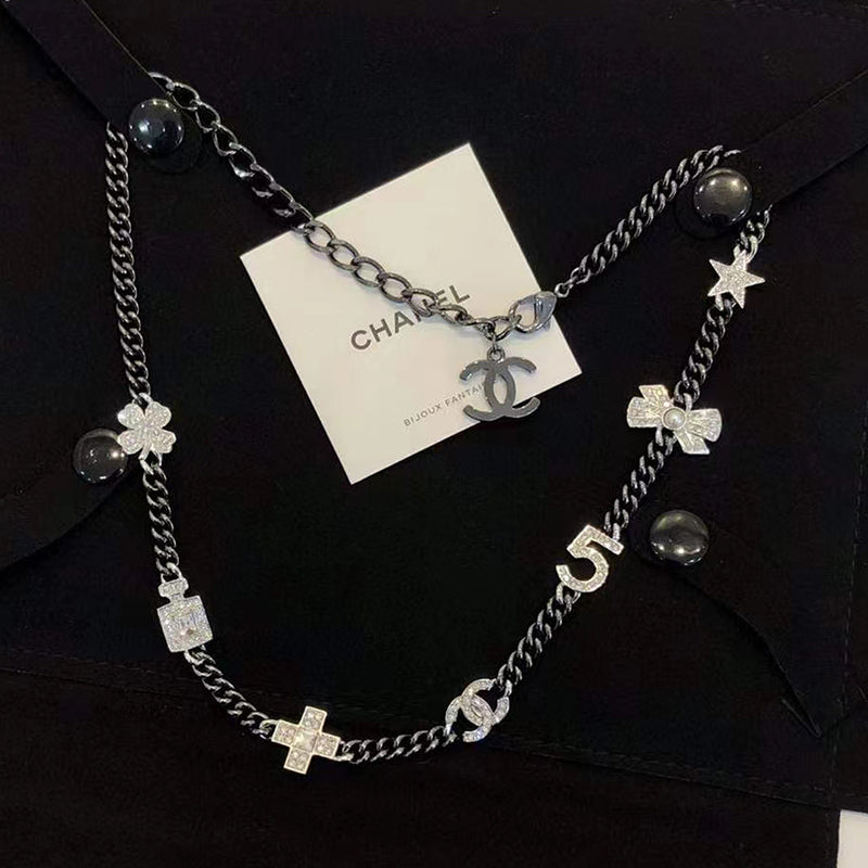 18K Chanel No.5 Perfume Bottle Pendant Necklace