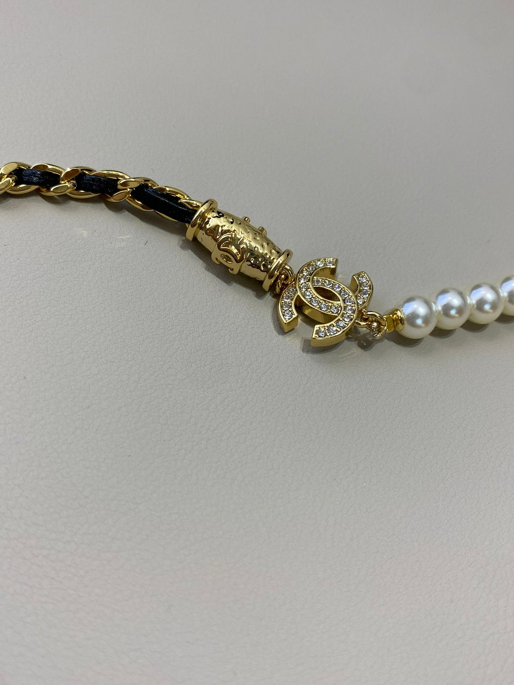18K Chanel Pearl Chain Necklace