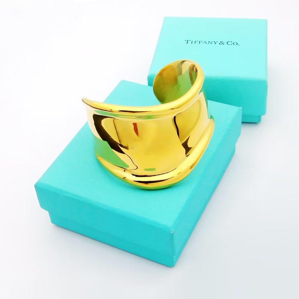 18K Tiffany & Co. Elsa Peretti Small Bone Cuff Bracelet