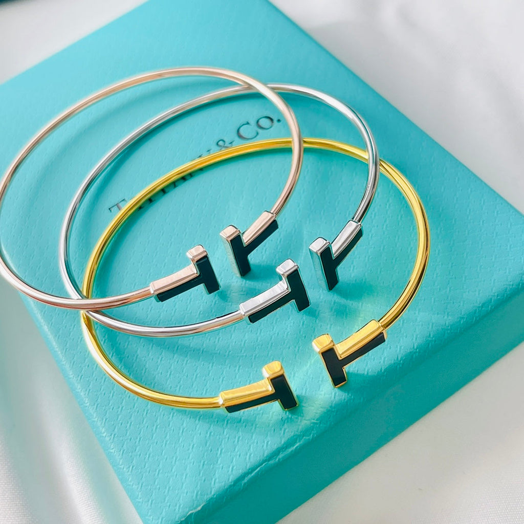 18K Tiffany & Co. Black Bracelet
