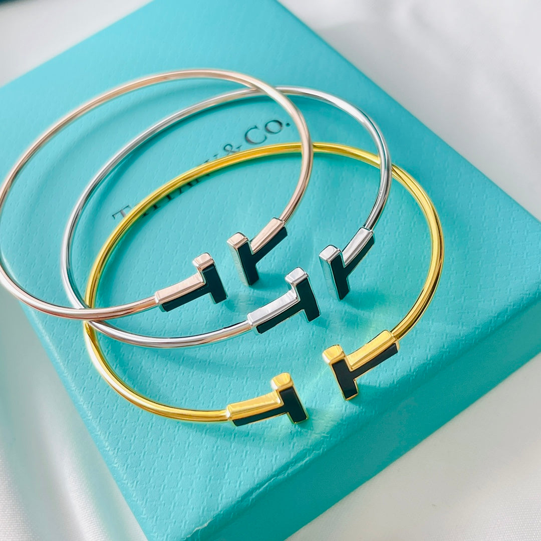 18K Tiffany & Co. Black Bracelet