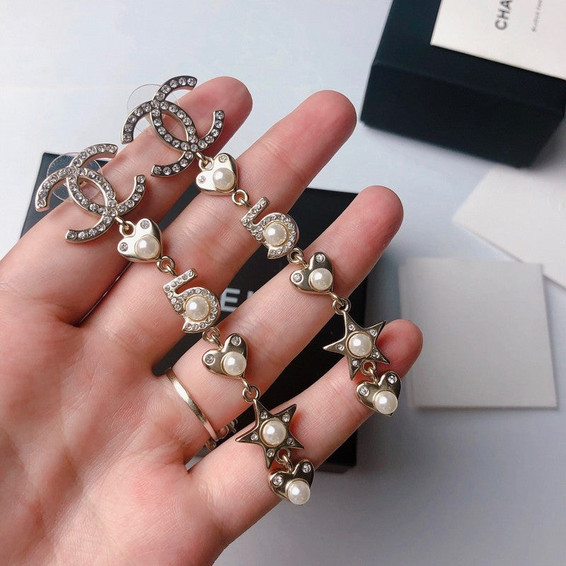 18K Chanel No.5 Long Earrings