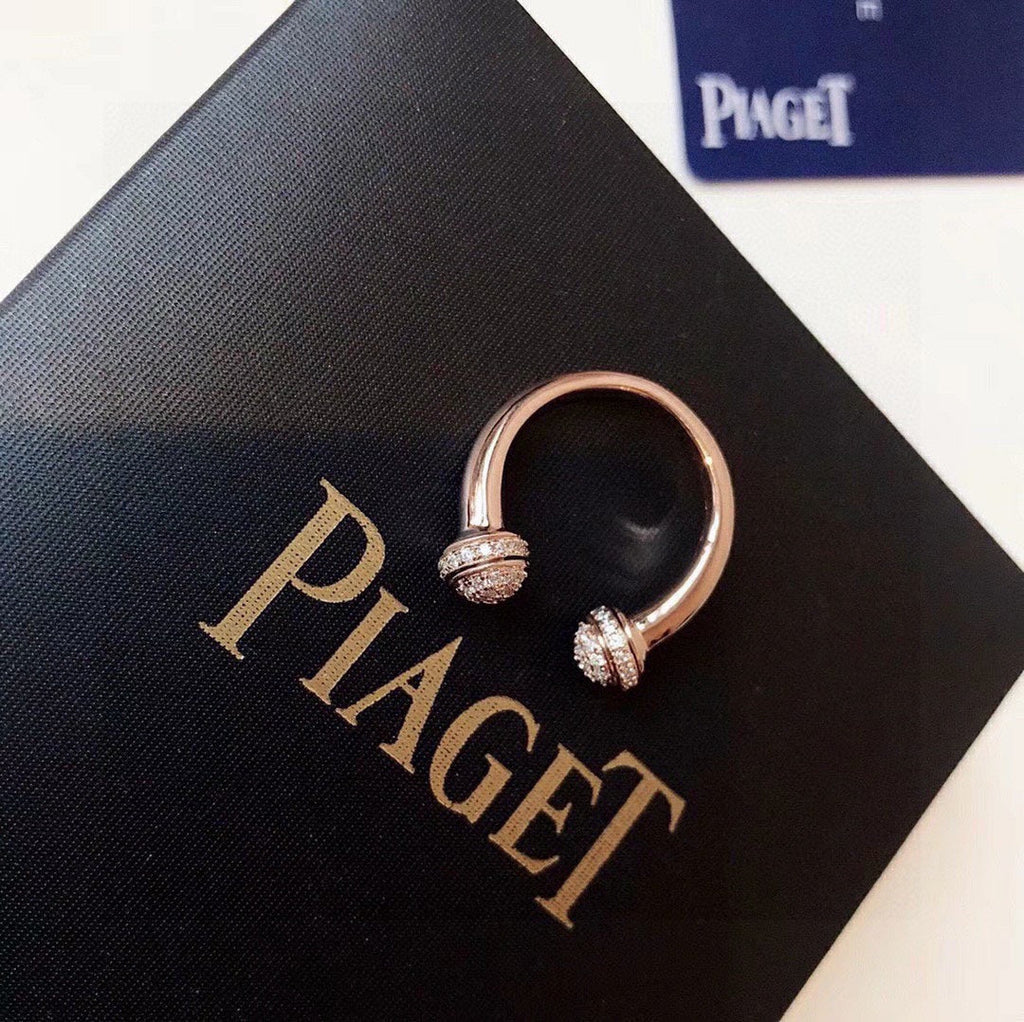 18K Piaget Open Rose Gold Ring