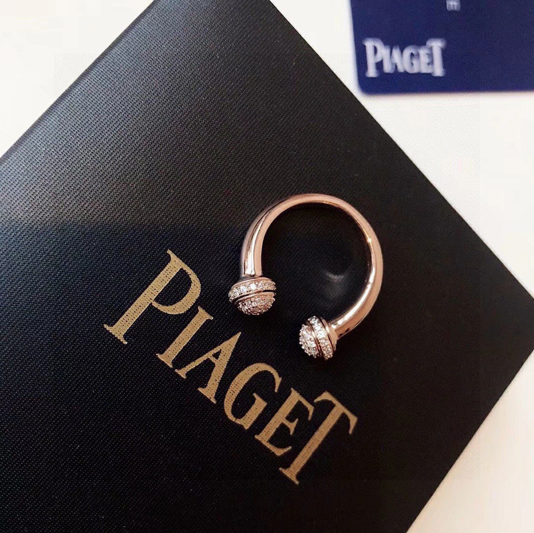 18K Piaget Open Rose Gold Ring
