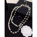 18K Chanel Long Pearl Necklace