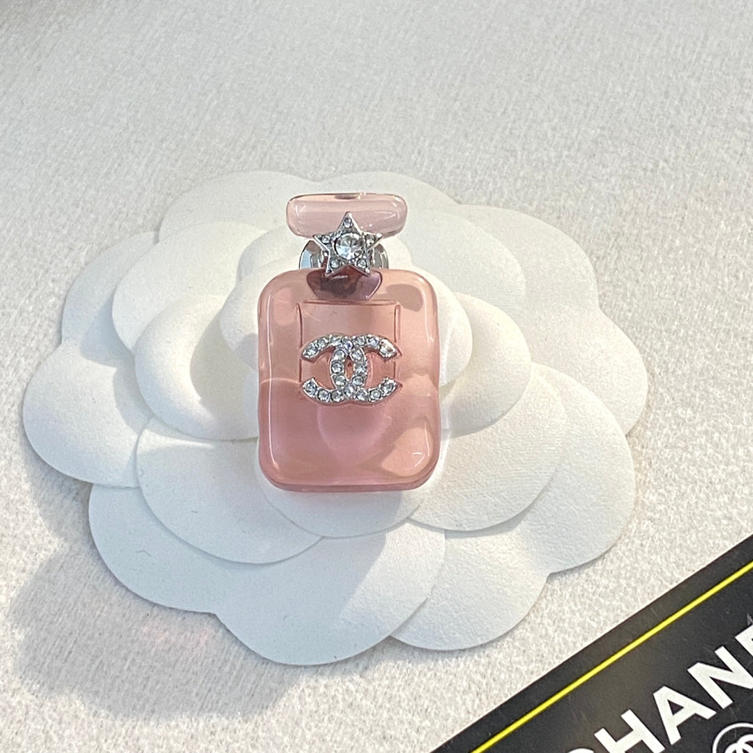 18K Chanel Perfume Color Bottle Brooch