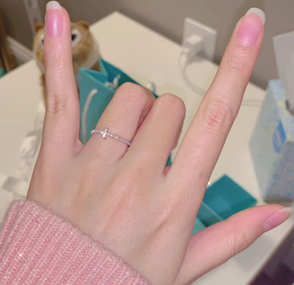 18K Tiffany & Co. Diamond Wire Ring