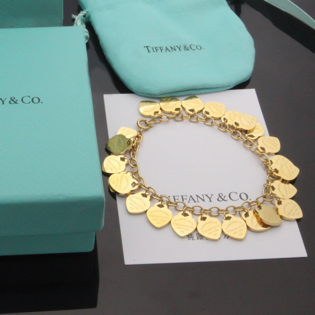 18K Tiffany & Co. Heart Tag Bracelet