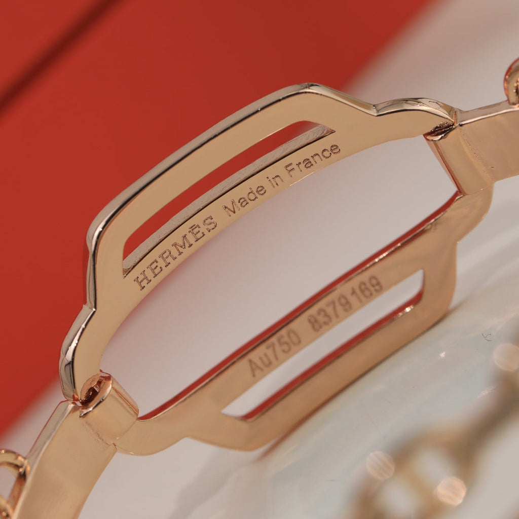 18K Kelly Double Tour Diamond Hermès Bracelet
