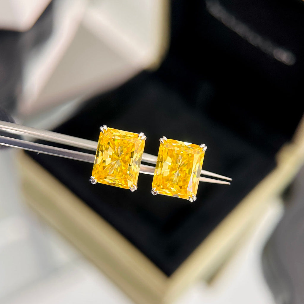 18K Tiffany & Co. Yellow Crystal Earrings