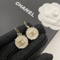 18K Chanel Crystals Earrings