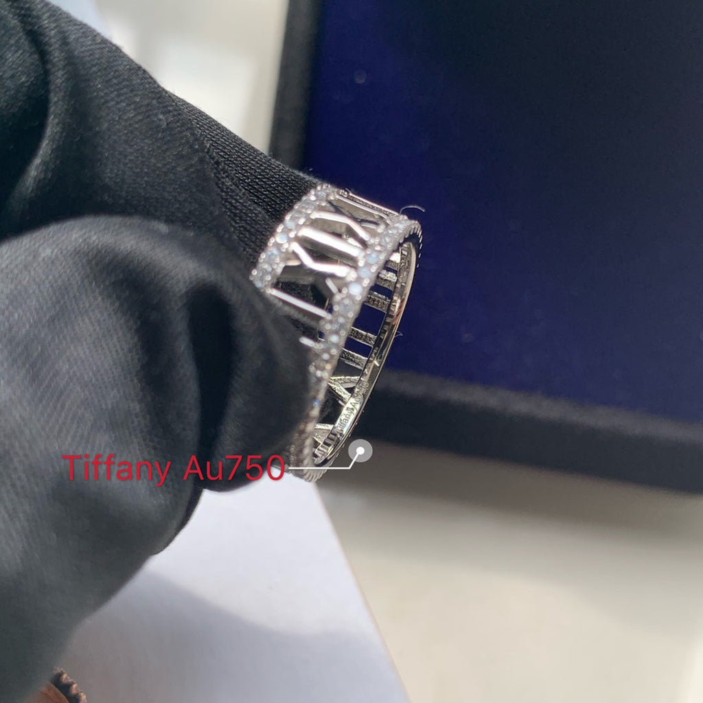 18K Tiffany & Co. Atlas Open Diamond Ring