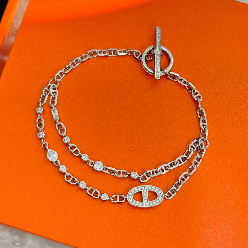 18K Hermès Farandole Diamond Bracelet