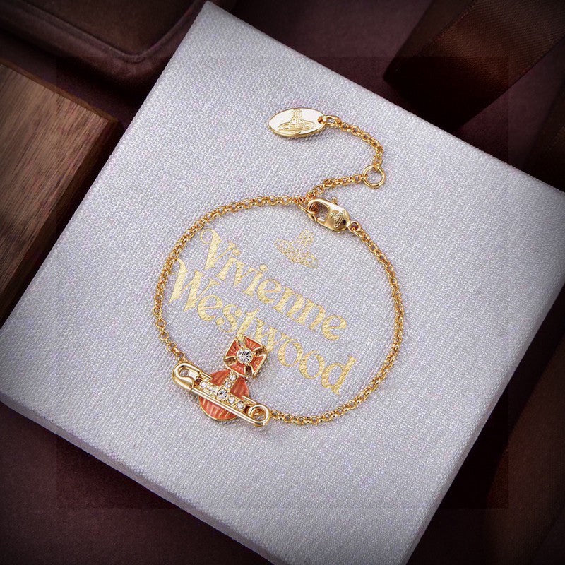 18K Vivienne Westwood Mayfair Bas Relief Pendant Bracelet