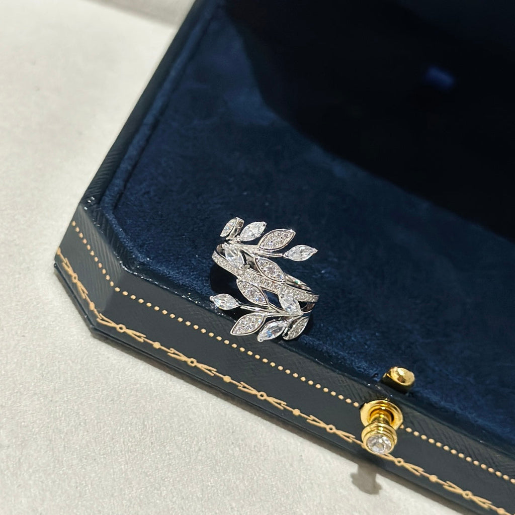 18K Tiffany & Co. Victoria Diamond Vine Bypass Ring
